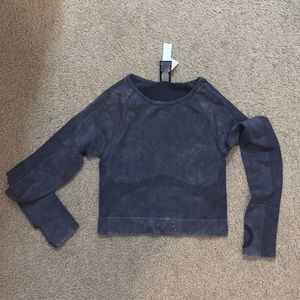 PINK SEAMLESS Crop Long Sleeve